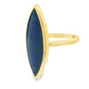 18ct yellow gold Lapis Lazuli ring