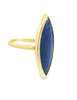 18ct yellow gold Lapis Lazuli ring