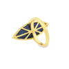 18ct yellow gold Lapis Lazuli ring