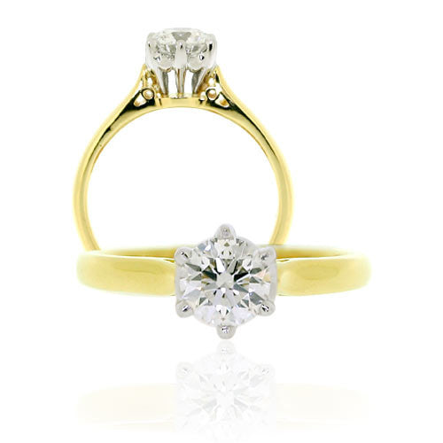 18ct Gold Diamond Solitaire Ring
