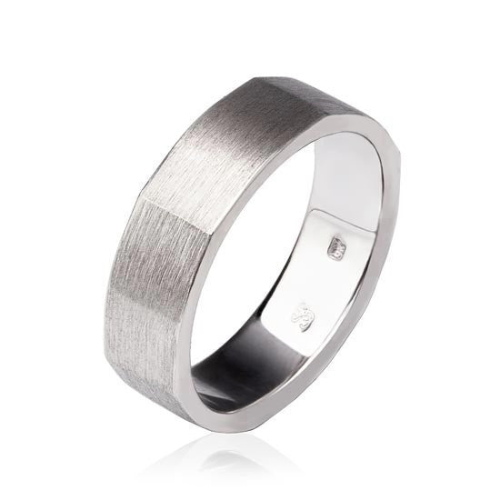 White Gold Gents Ring