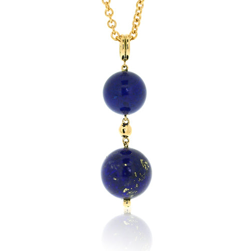 Lapis Lazuli & Gold Pendant